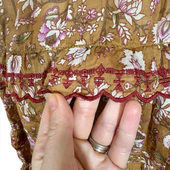 Isabel Marant Etoile Moxley Floral Embroidered Ruffle Blouse FR38/US6 - Picture 5 of 11